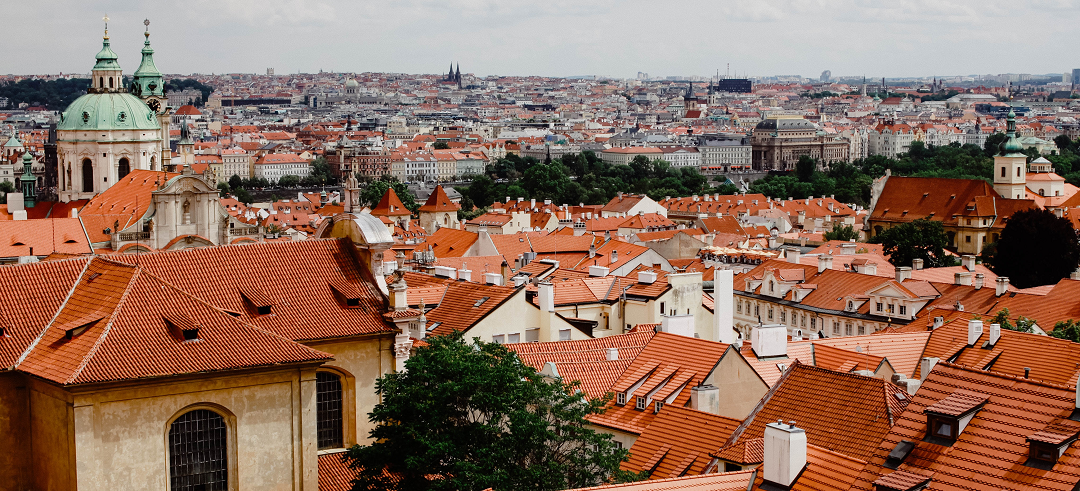 Ariel view of Prague by Helga Pettersen
