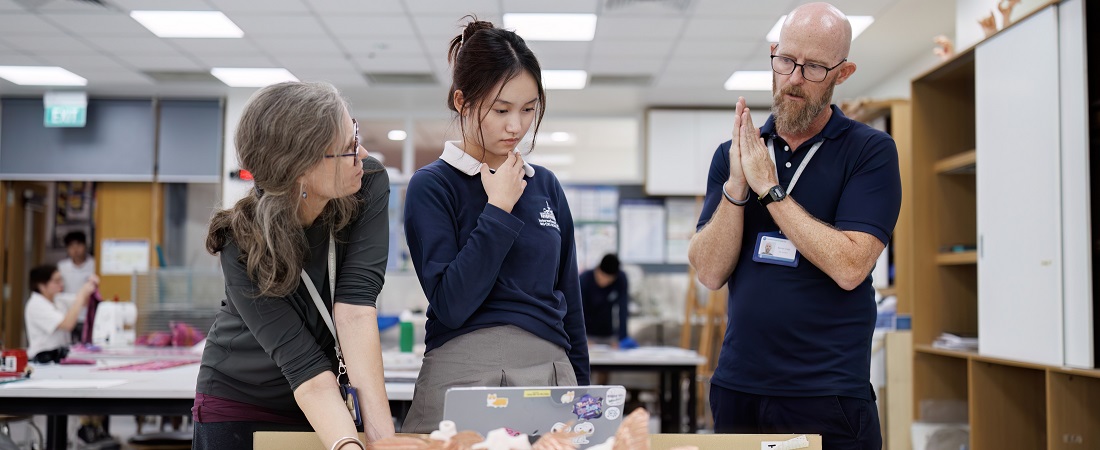 ISHCMC teachers with student