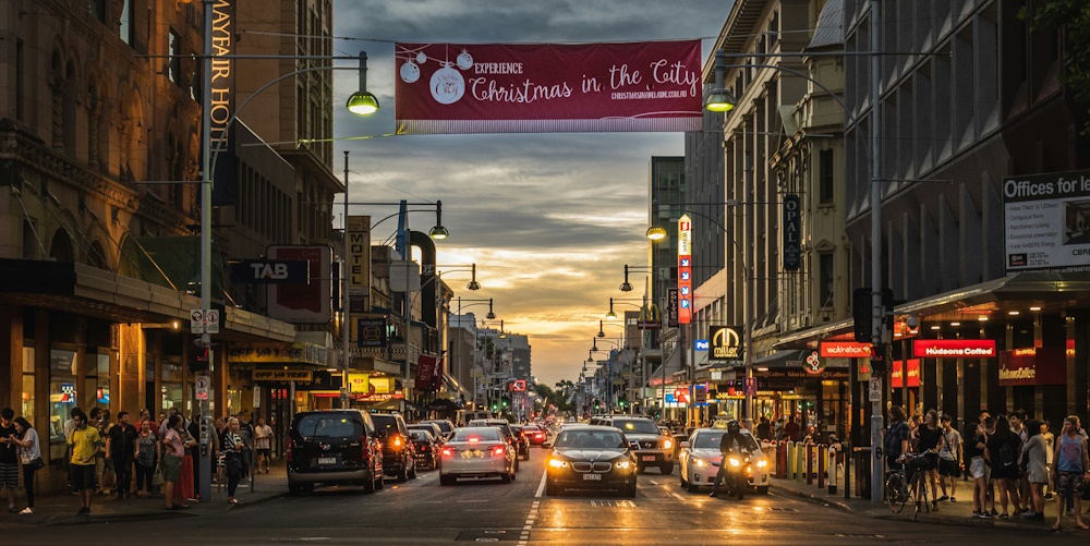 Rundle Mall Intersection by Rawkkim