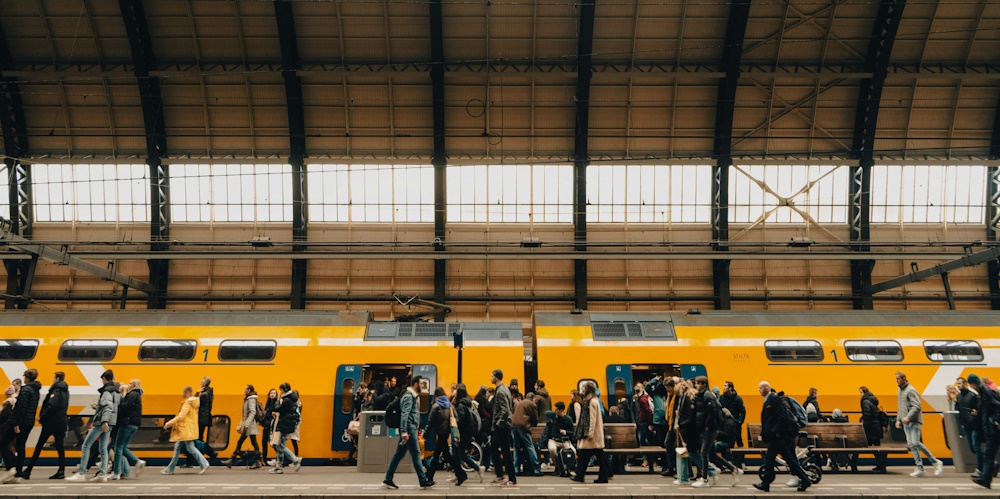 Train Station in Amsterdam by Denisse Leon