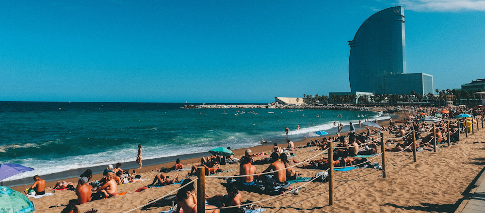 Barceloneta Beach in Barcelona by Marc Fanelli-Isla on Unsplash