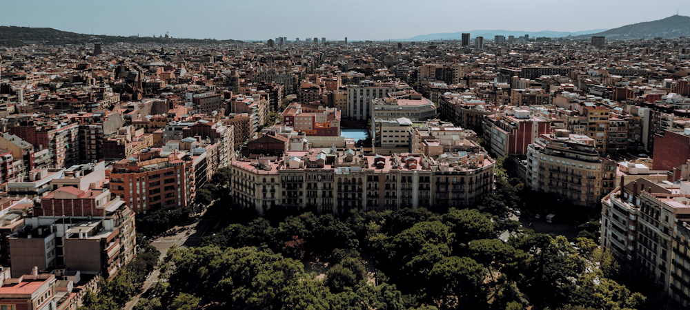 Aerial View of Barcelona by Krisztian Tabori on Unsplash