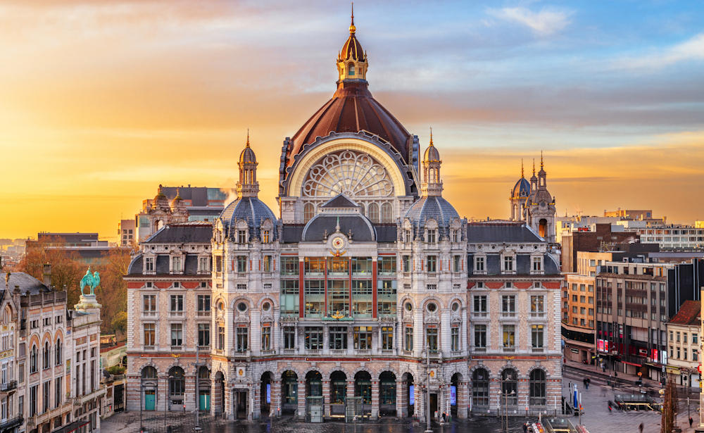 Train station in Brussels