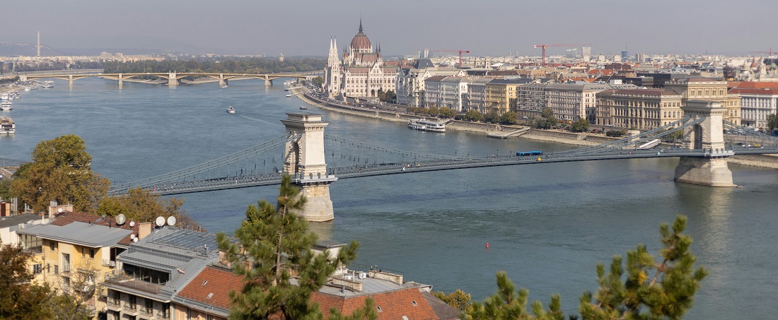 Budapest Cityscape with Danube River by Dominika Poláková