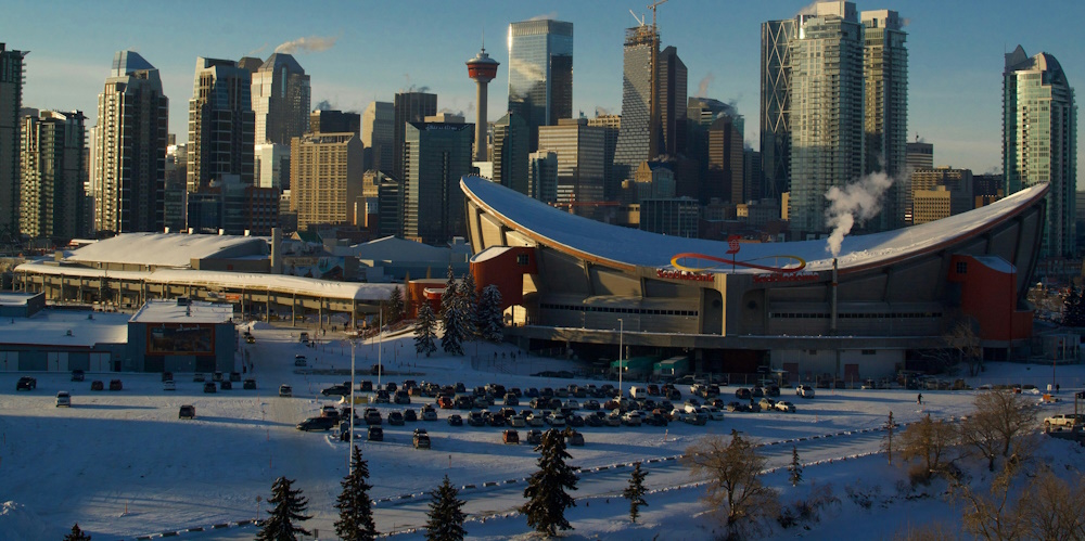 Calgary Tower and Saddledome by Daven Froberg