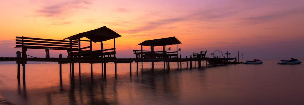 Fanateer Beach at Sunrise, Al-Jubail, Eastern Province, Saudi Arabia