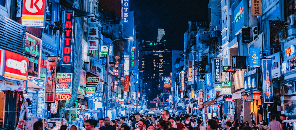Nightlife on Bui Vien Street in Ho Chi Minh City by Georgios Domouchtsidis on Unsplash