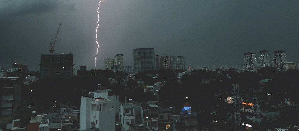 Lightning in Ho Chi Minh City by Le Toan on Unsplash