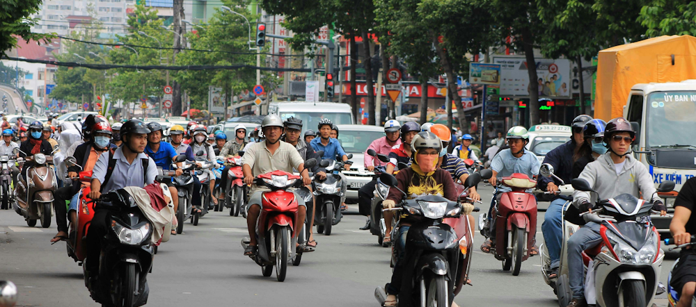 Traffic in Ho Chi Minh City by Leonie Clough on Unsplash
