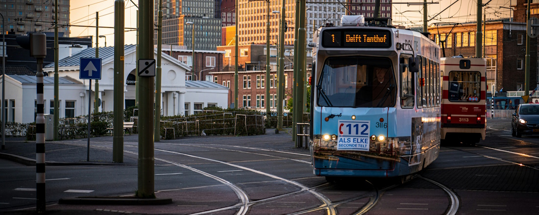 Trams in The Hague by Zhi Zhou