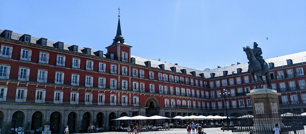 Sunny Day in the Plaza Mayor in Madrid by Maria Carranza on Unsplash