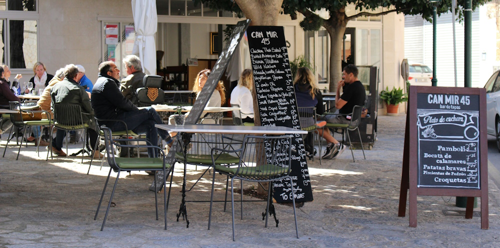 Street Café in Pollença by John McFetridge