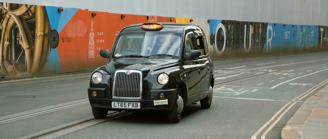 Black Cab in Manchester by Tak-Kei Wong