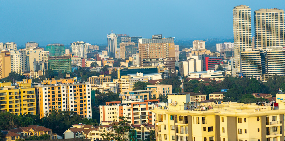 nairobi cityscape with apartments by Reggie B