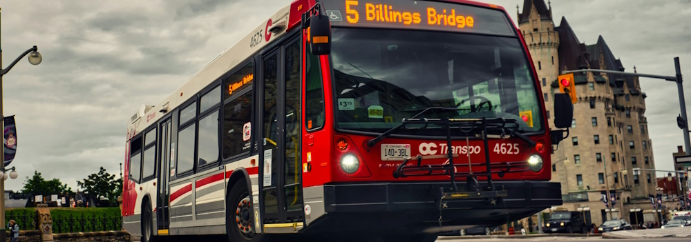 Ottawa Bus on Parliament Hill by Shubham Sharan