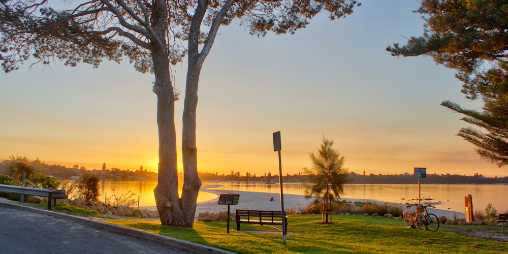 Swan River from Point Walter Reserve by Steve Doig