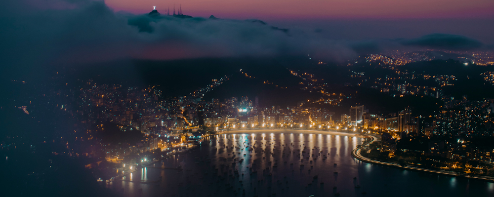 Rio de Janeiro at Night by Gabriel Santos on Unsplash