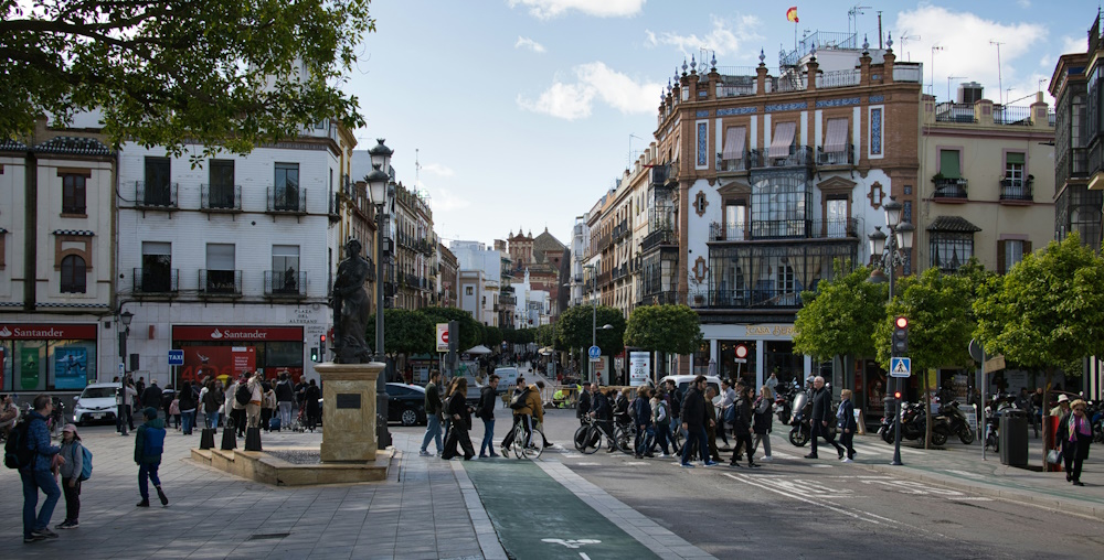 Pedestrian Crossing in Seville by Carlos Tejera