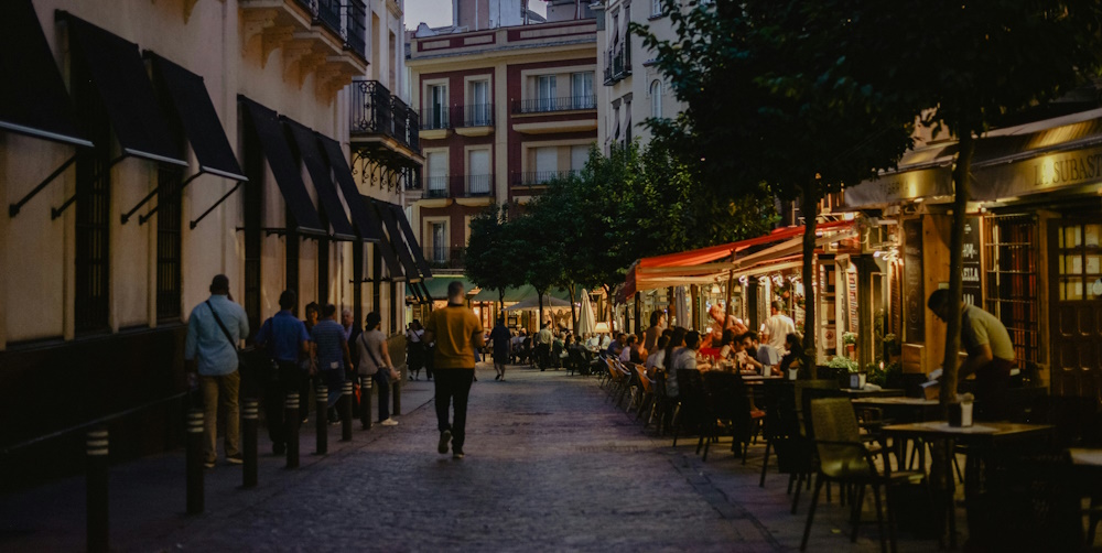 Dining in Seville by Anastasia Saldatava