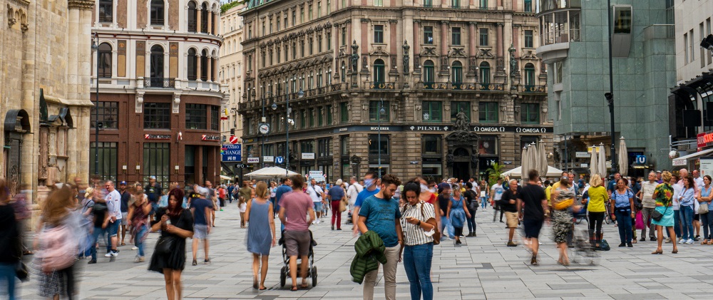 Walking in the Vienna City Centre by Anton