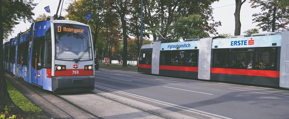 Tram in Vienna by Jiamin Huang