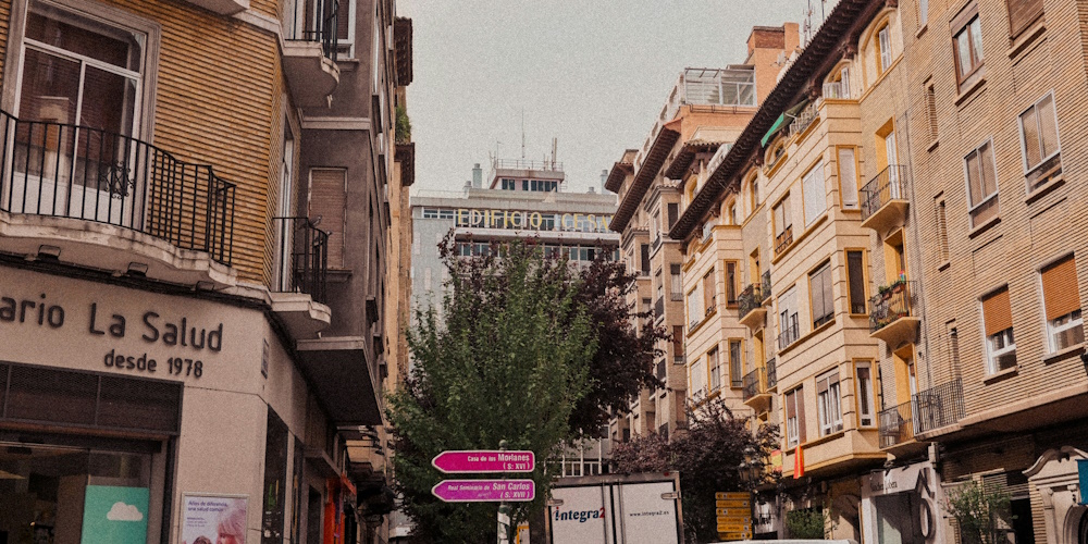 Street in Zaragoza by Emilia Igartua