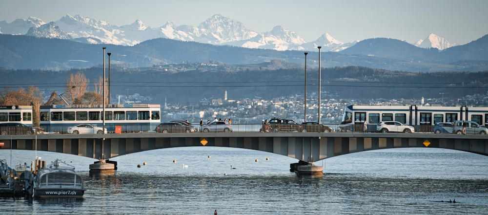 Crossing a Bridge in Zurich by Sergio Zhukov on Unsplash