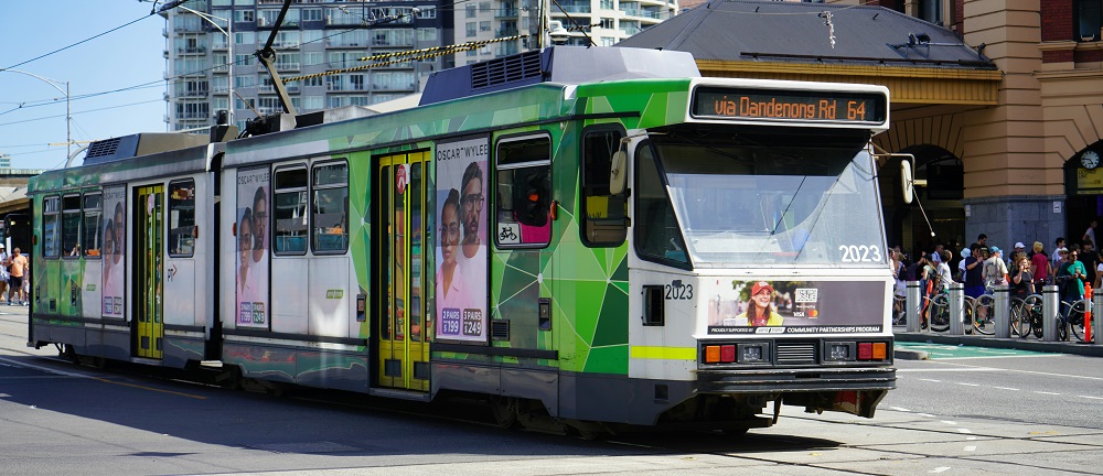 Tram in Melbourne by Billy Joachim