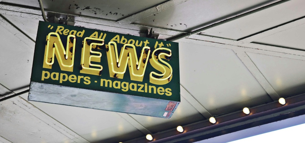 Newsstand sign by Madison Inouye