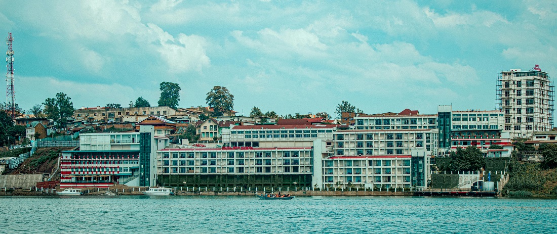 Scenic View of Bukavu, DRC Across Lake Kivu by Edouard Mihigo