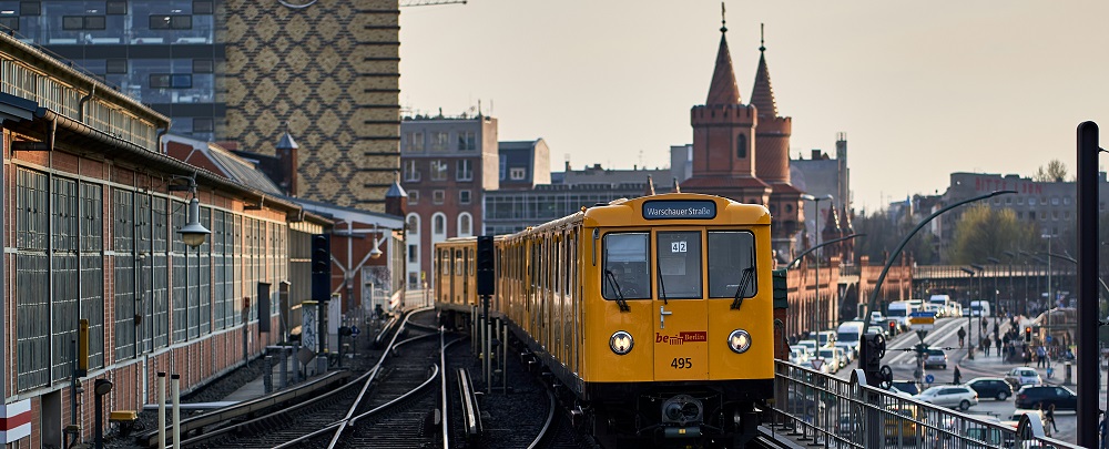 Yellow train in Germany by Robert Braun