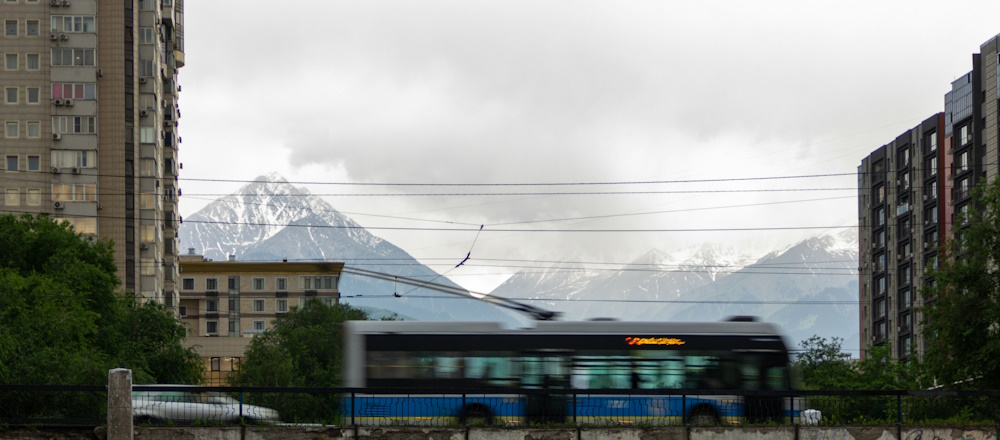 Bus in Almaty, Kazakhstan by Dmitriy Panchenko