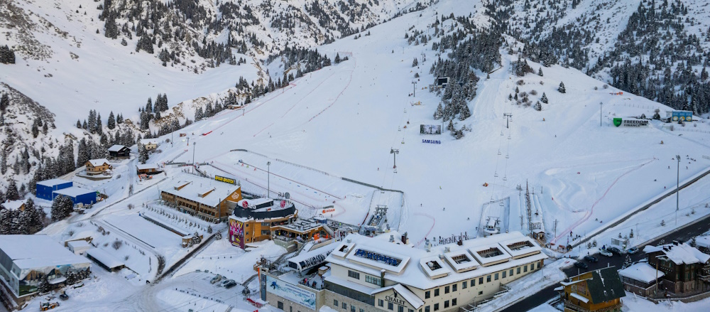 Ski Resort in Almaty Mountains in Kazakhstan by Aleksey Mikhalchuk