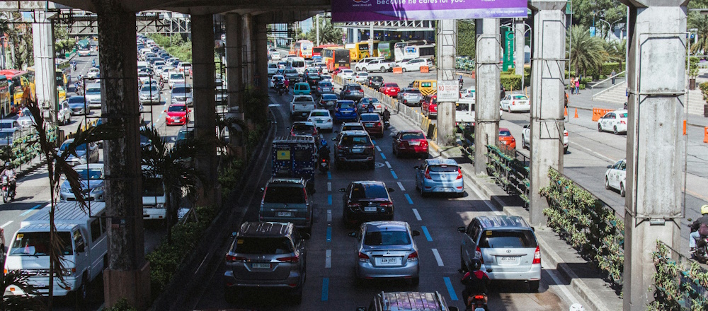 EDSA Northbound in Mandaluyong in the Philippines by Lance Lozano