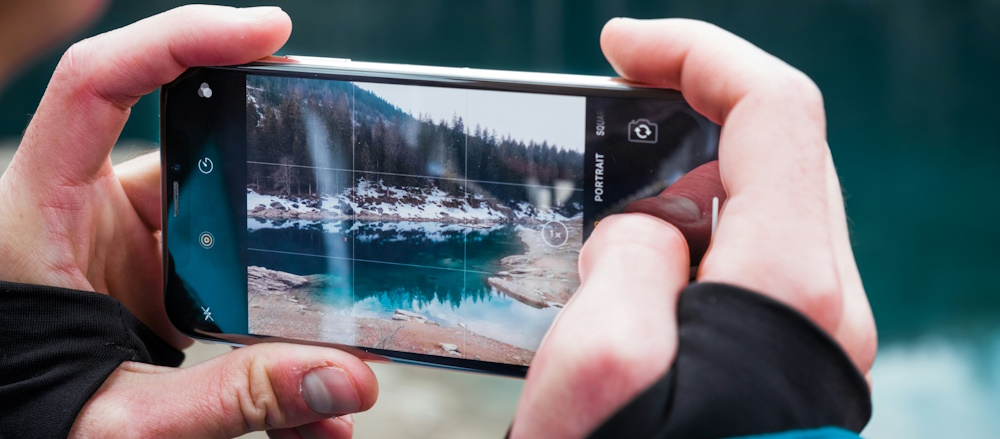 Taking a Photo in Flims Switzerland by Patrick Robert Doyle