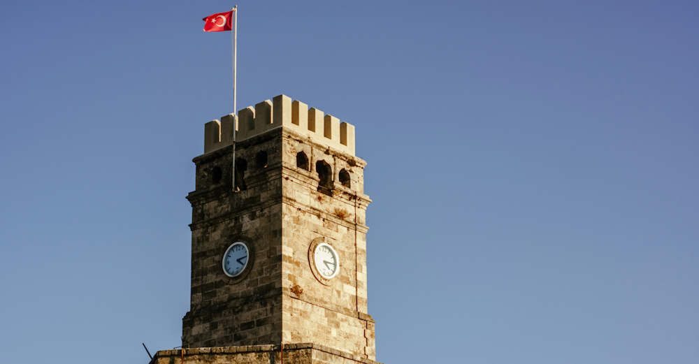 Clock Tower in the Old Town of Antalya, Turkey, by Igor Sporynin on Unsplash