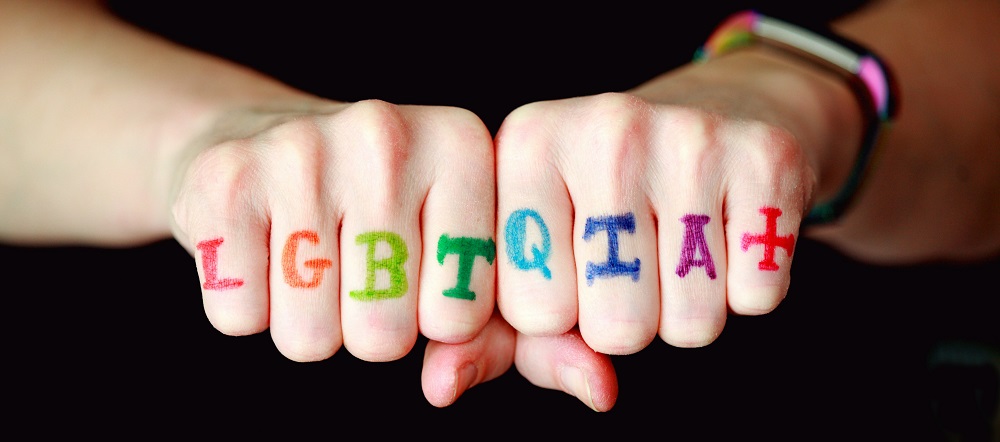 LGBTQIA+ sign by Alexander Grey