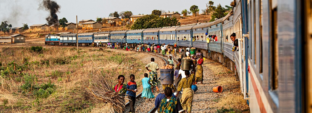 Train in Zambia by Katsuma Tanaka