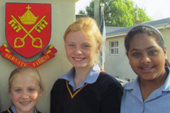 Pupils at St Peter's Girls School